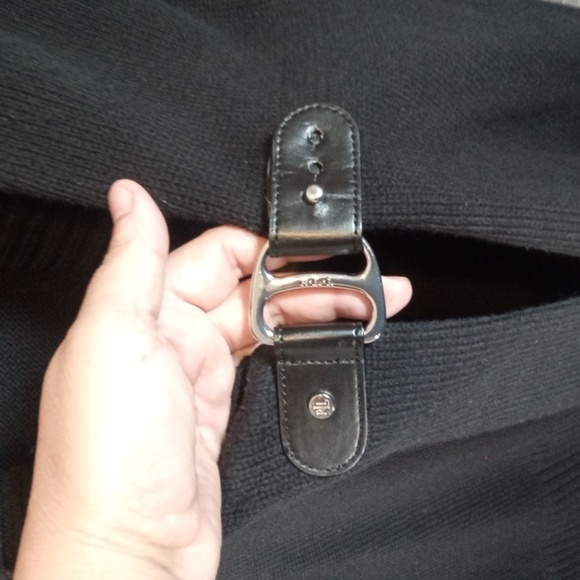 Ralph Lauren Long Sleeve Shawl Collar Knit Buckle Closure Womens 2X - Picture 2 of 7